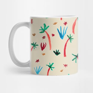 the watercolor jungle pattern 2 Mug